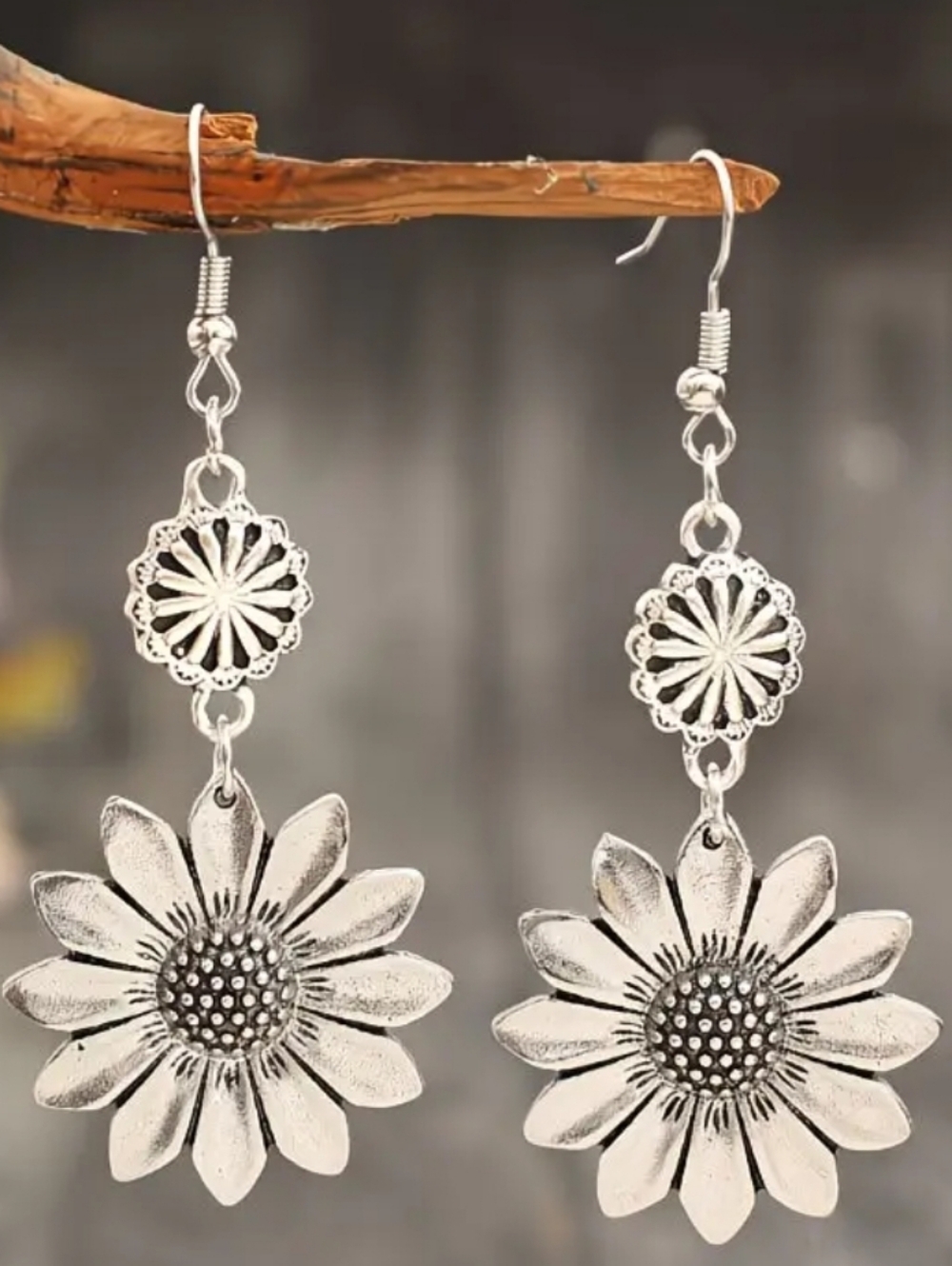 Sunflower Drop Earrings